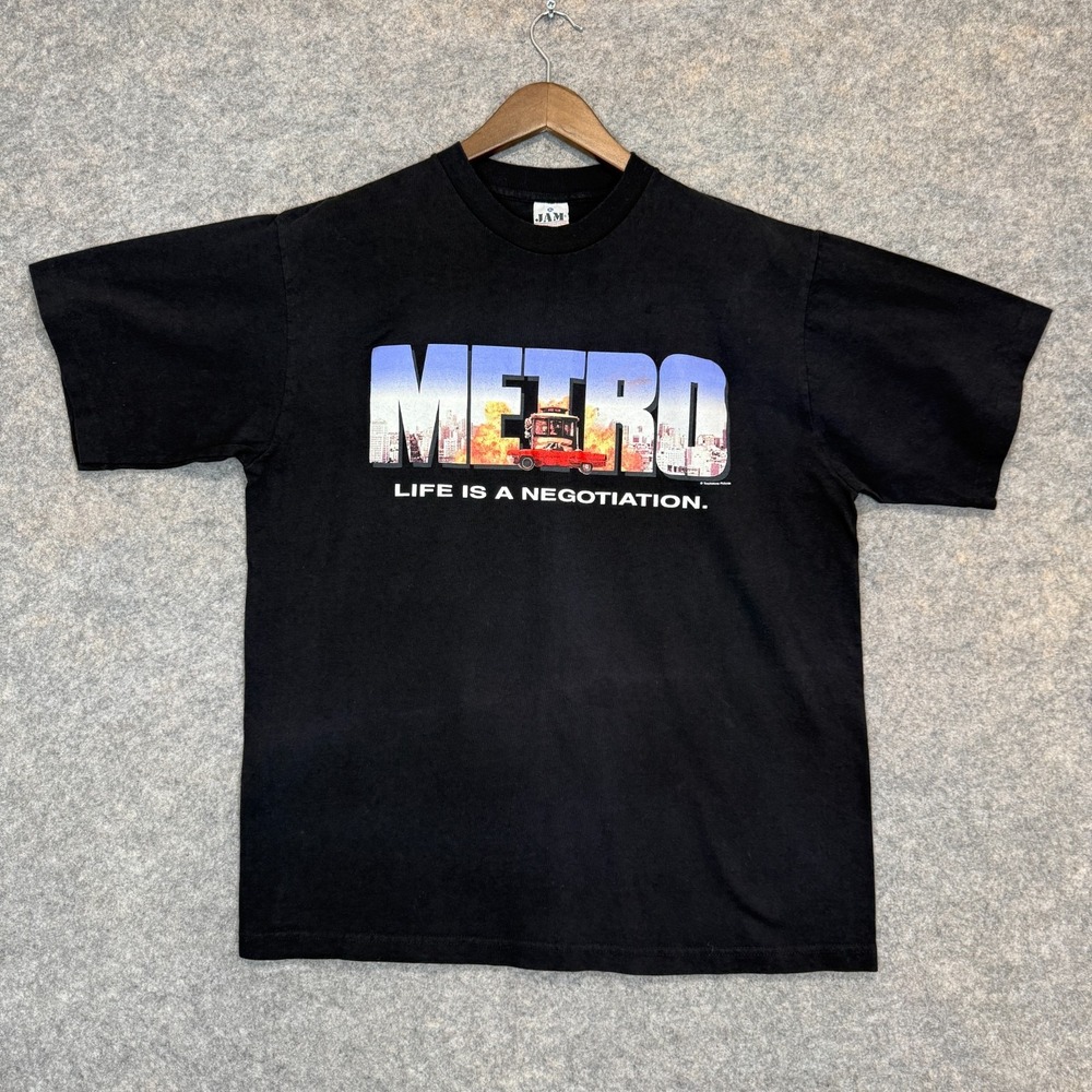 Vintage Metro Movie Promo Shirt XL 1997 Eddie Murphy Film USA Touchstone 90s Tee